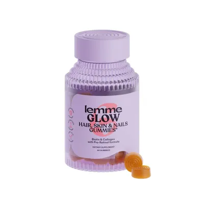 Lemme Glow Collagen Hair Skin & Nails Gummies - 60ct