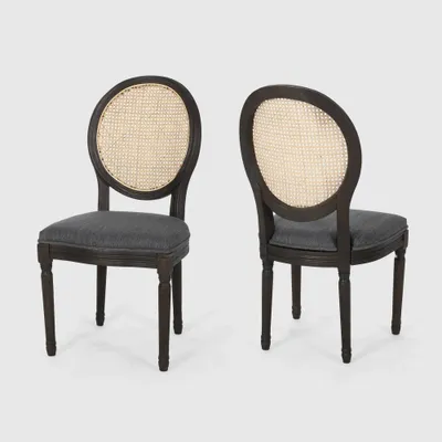 Set of 2 Govan Wooden Dining Chairs