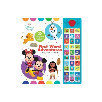 Disney Baby: First Word Adventures Sound Book - by Pi Kids (Mixed Media Product)