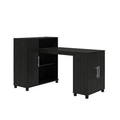 Cabell Hobby and Craft Desk with Storage Cabinet - Room & Joy: with