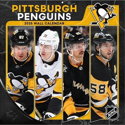 NHL Pittsburgh Penguins 2025 12x12 Team Wall Calendar