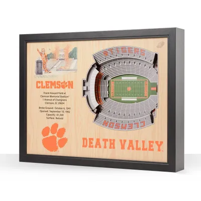 NCAA Clemson Tigers 25-Layer StadiumViews 3D Wall Art