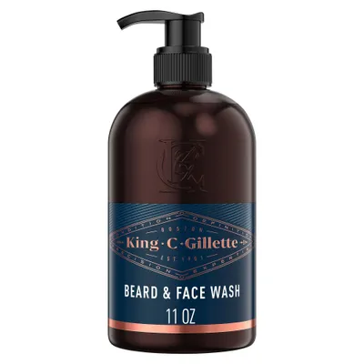 King C. Gillette Mens Beard and Face Wash with Coconut Water - 11.8oz