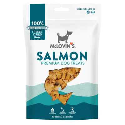 McLovins All Ages Freeze Dried Dog Treat with Salmon Flavor - 2.5oz