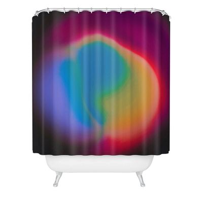 Deny Designs DuckyB Non-Conformist Shower Curtain Black : Microfiber, Machine Washable, Non-Slip Backing