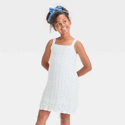 Girls Sleeveless Sweater Dress