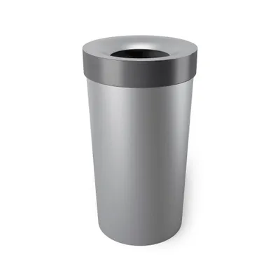 Umbra 16.5gal Vento Can : Indoor Open Top Trash Can, Polypropylene, 27 Height, 14.6 Width, 6 lbs