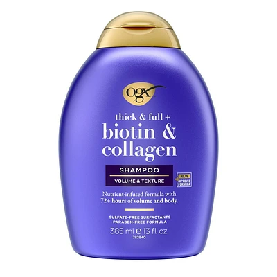 OGX Thick & Full + Biotin & Collagen Shampoo for Thin Hair -  fl oz