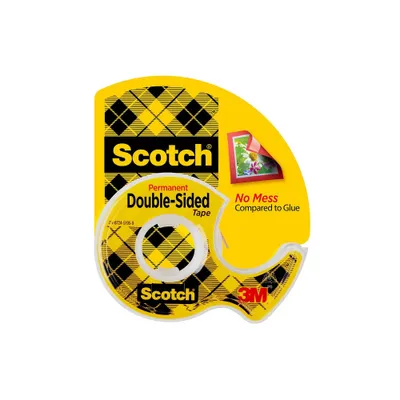 Scotch ct Double Sided Permanent Tape .75 x 300: Clear Double Stick Tape for Gift Wrap & Art Projects