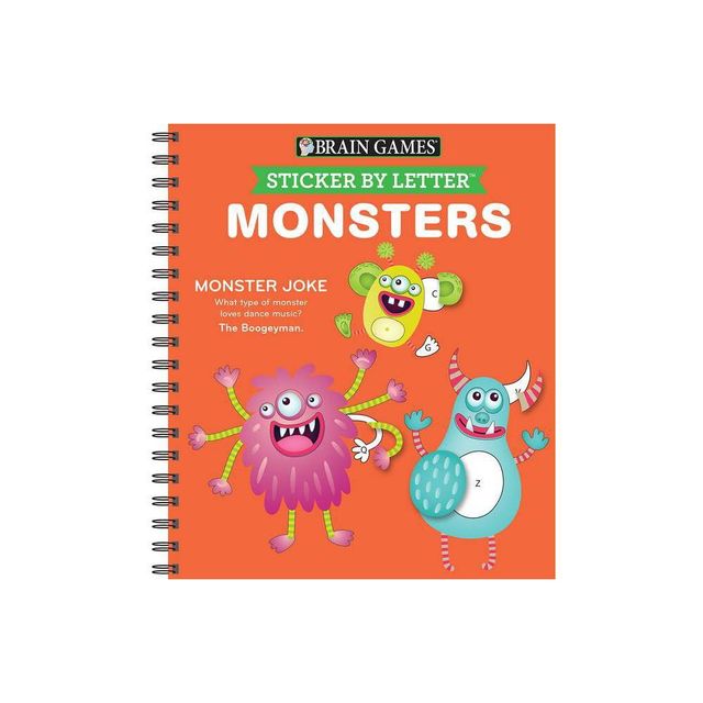 Sticker Puzzles Monsters - (Spiral_bound) (Spiral Bound)