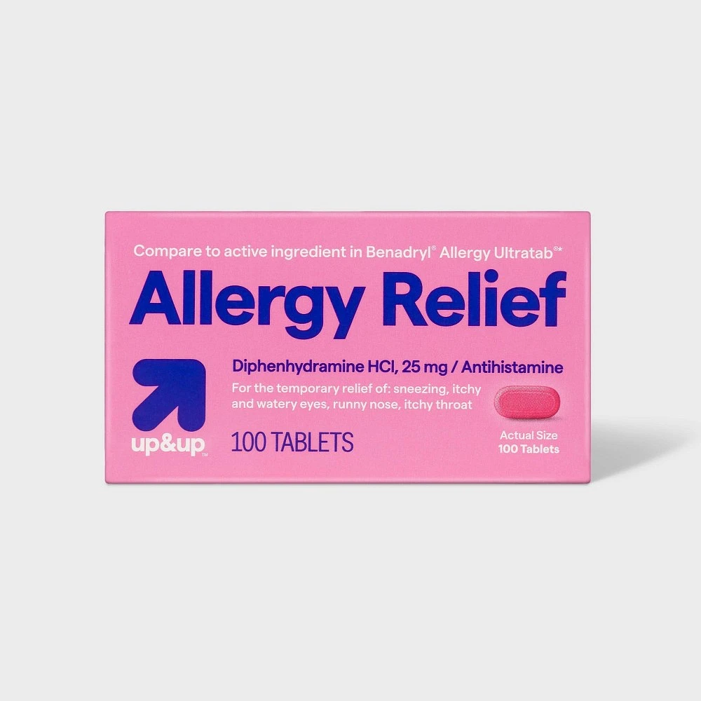 Up&amp;up Diphenhydramine HCI Allergy Relief Tablets - 100ct - up&amp;up 