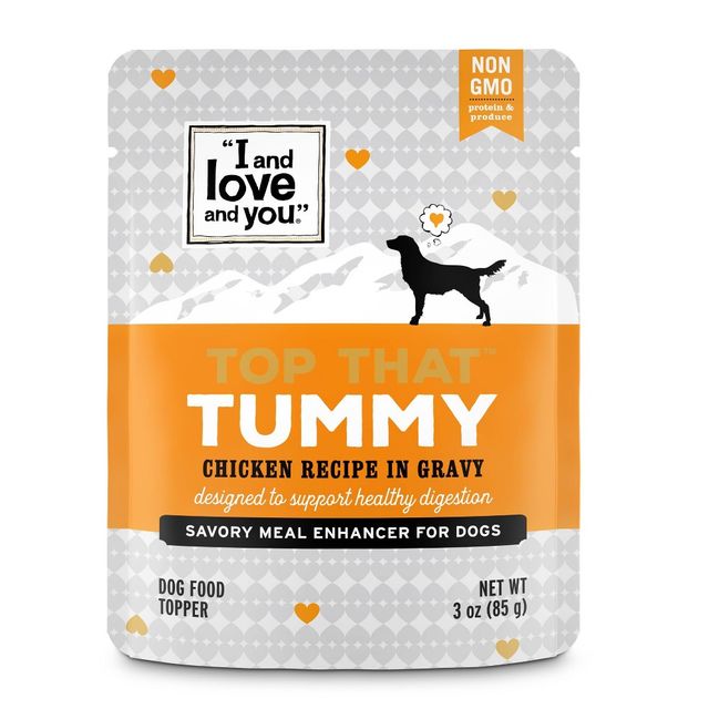 I and Love and You Top That Wet Dog Food Topper Tummy Chicken Recipe In Gravy - 3oz