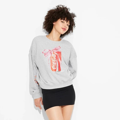 Womens Coca-Cola Bow Graphic Sweatshirt