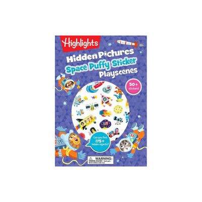 Space Hidden Pictures Puffy Sticker Playscenes - (Highlights Puffy Sticker Playscenes) (Paperback)