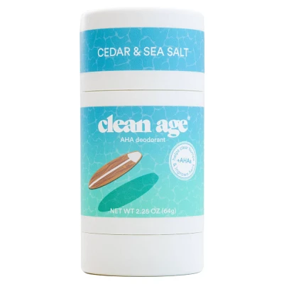 Clean Age Cedar & Sea Salt AHA Deodorant for Teens - 2.25oz