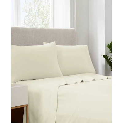 Serta Twin Simply Clean Sheet Set Ivory