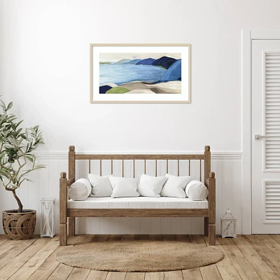 Amanti Art 41x24 Beach Island by Allison Pearce Wood Framed Wall Art Print