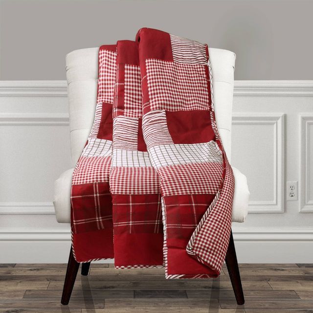 Lush Dcor 50x60 Greenville Throw Blanket : Cotton, Lightweight, Machine Washable