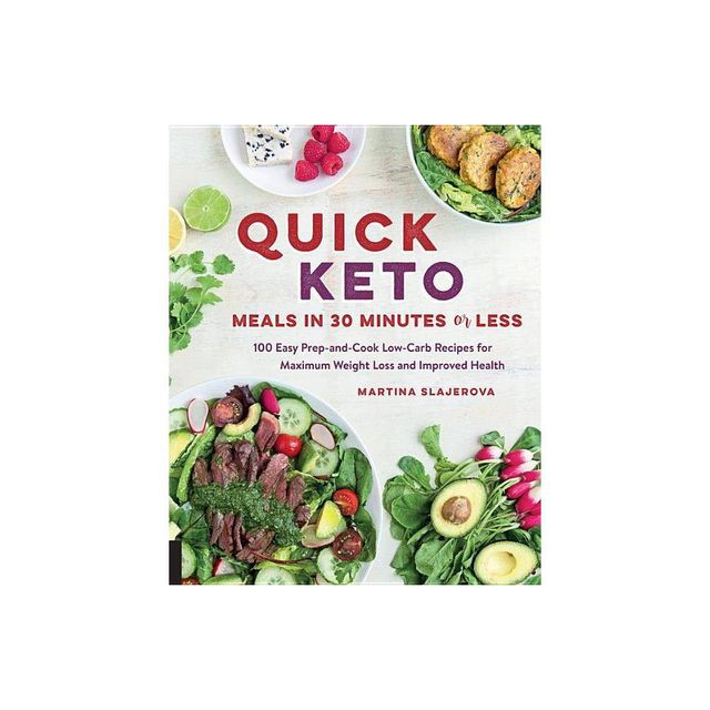 Quick Keto Meals in 30 Minutes or Less - (Keto for Your Life) by Martina Slajerova (Paperback)