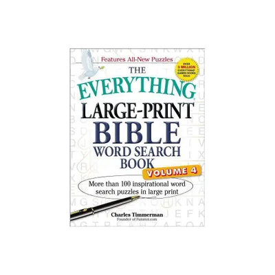 The Everything Large-Print Bible Word Search Book, Volume 4 - (Everything(r)) by Charles Timmerman (Paperback)