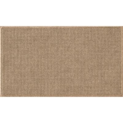 Bungalow Flooring 3x5 WaterHog Squares Indoor/Outdoor Doormat Camel