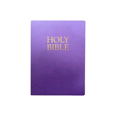 Kjver Holy Bible, Large Print, Royal Purple Ultrasoft - (King James Version Easy Read Bible) by Whitaker House (Leather Bound)