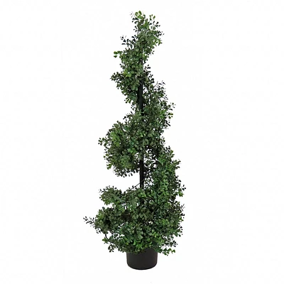 National Tree Company 50 Boxwood Spiral Topiary: Unlit, Faux, Indoor/Outdoor Decor