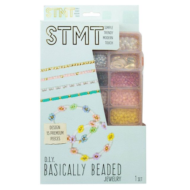 DIY Basically Beaded Jewelry Kit - STMT: Bracelet Making Kit with Clay Beads & Storage Case, 3696 Pieces