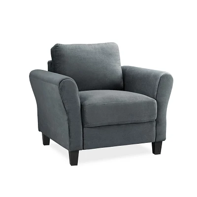 Willow Microfiber Chair with Rolled Arms  - Lifestyle Solutions: Plush, Comfortable Seating