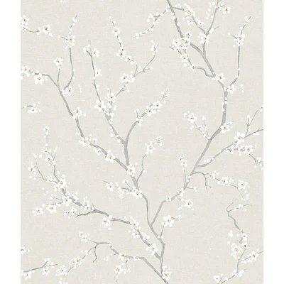 RoomMates Cherry Blossom Pearl Peel and Stick Wallpaper