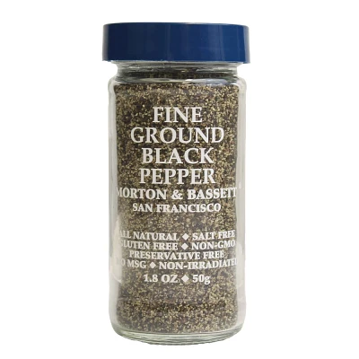 Morton & Bassett Spices Fine Ground Black Pepper 1.8oz