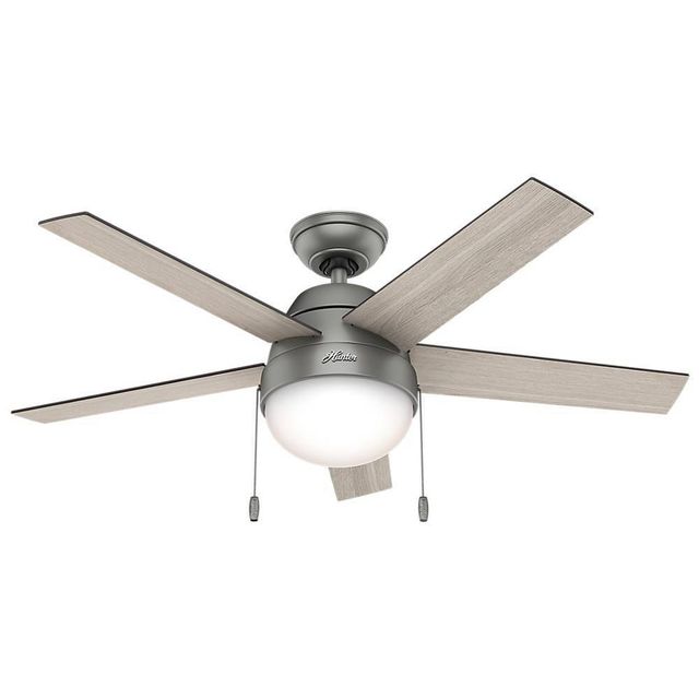 46 Anslee Ceiling Fan: Modern , LED Light, WhisperWind Motor - Hunter Fan