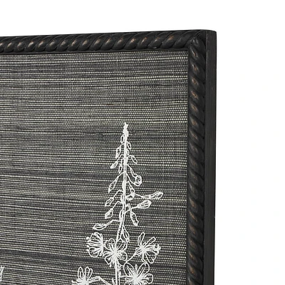 Olivia & May 25x36 Wood Floral Relief Wall Decor: Modern Botanical Art, Vertical Orientation