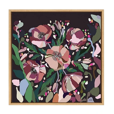 Kate & Laurel All Things Decor  Sylvie Flowers Wall Art Natural Abstract Colorful Floral Bouquet Art: Inkheart Design