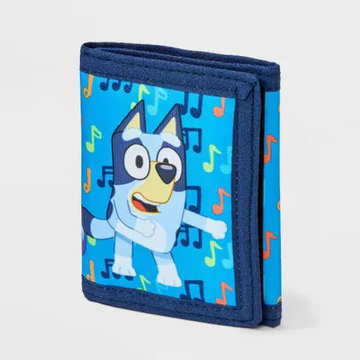 Kid Bluey Trifold Wallet - Blue