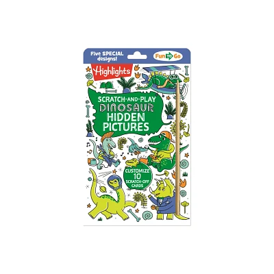 Scratch-And-Play Dinosaur Hidden Pictures - (Highlights Fun to Go) (Paperback)