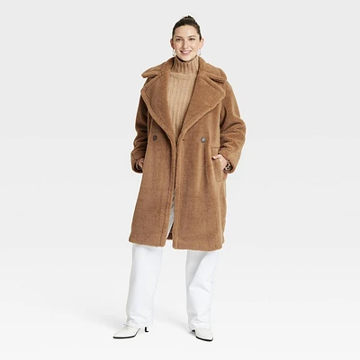 Womens Faux Shearling Coat