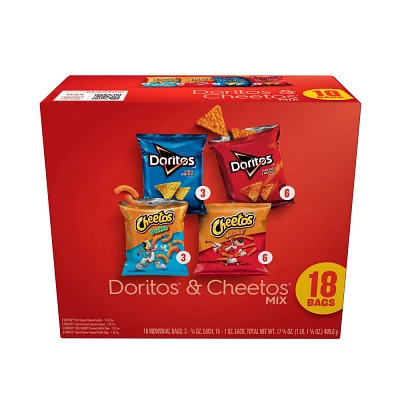 Doritos & Cheetos Mix Snacks Variety Pack - 18ct