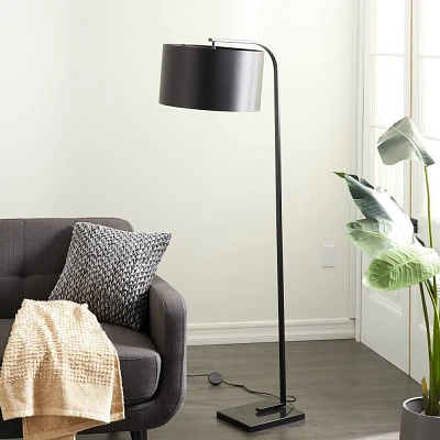 Traditional Metal Floor Lamp Black - Olivia & May