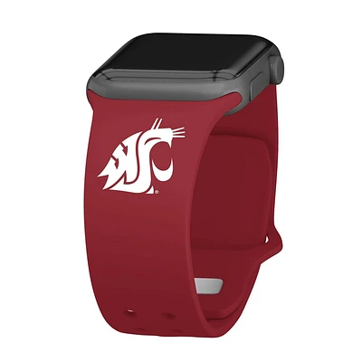 NCAA Washington State Cougars Silicone Apple Watch Band 38/40/41mm