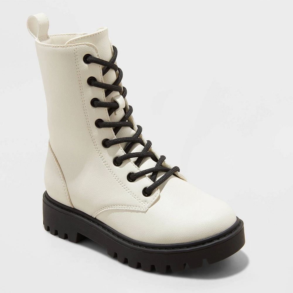 Kid Khari Lace-Up Combat Boot