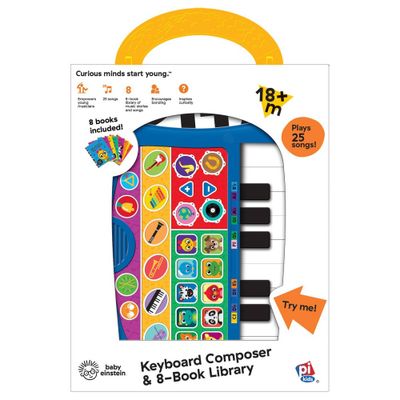 Baby Einstein My First Music Fun Keyboard Composer & 8-Book Library Boxed Set