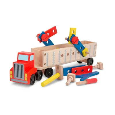 Melissa & Doug Big Rig Truck Wooden Building Set (22pc)