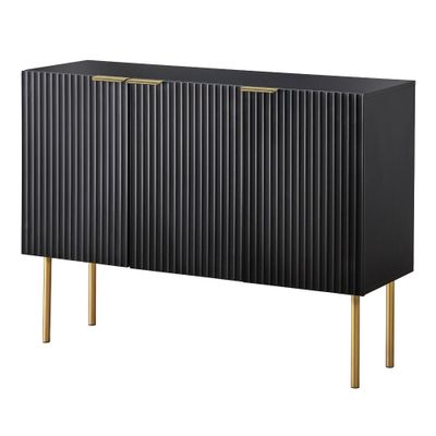 Russo Channel Front Sideboard - Lifestorey: Luxury Glam Storage, MDF Construction