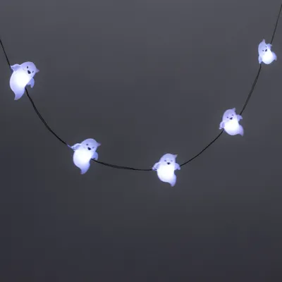 Ghost Reflector Cool White LED Bulbs Halloween String Lights - Hyde & EEK! Boutique