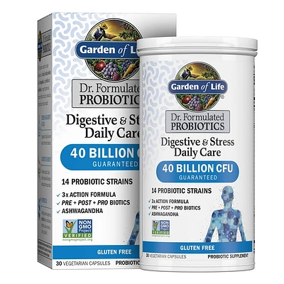 Garden of Life Dr. Formulated Digestive + Stress Probiotic - 30ct