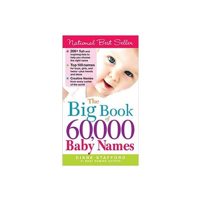 The Big Book of 60,000 Baby Names - by Diane Stafford (Paperback)