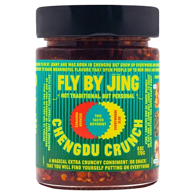 Fly By Jing Chengdu Crunch All Natural and Vegan Extra Crunchy Sichuan Chili Crisp - 6oz