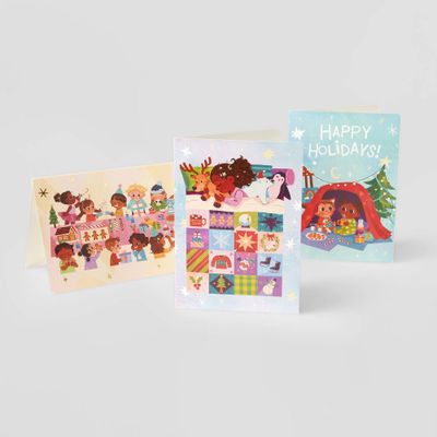 10ct Anoosha Syed Assorted Holiday Greeting Card - Wondershop