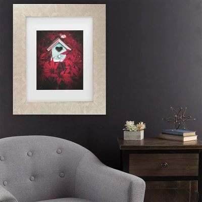 Trademark Fine Art 11x14 Philippe Sainte Laudy Nestled in The Red Matted Framed Art Cream